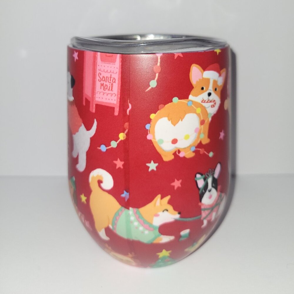 Corgi Insulated Tumbler * Clementine Tumbler * Christmas Dog Cup *Boston Terrier